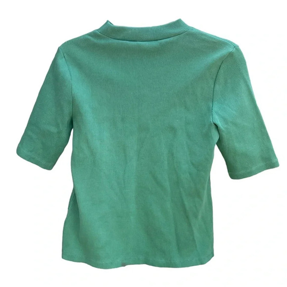 NWT MAEVE RIBBED HIGH NECK TOP - Picture 2 of 4